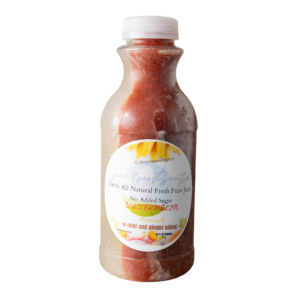 All Natural No Sugar Added Organic Watermelon Pineapple Ginger and Mint Juice
